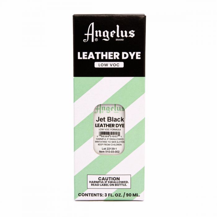 Angelus Low VOC Leather Dye Βαφή Δέρματος Jet Black 88ml