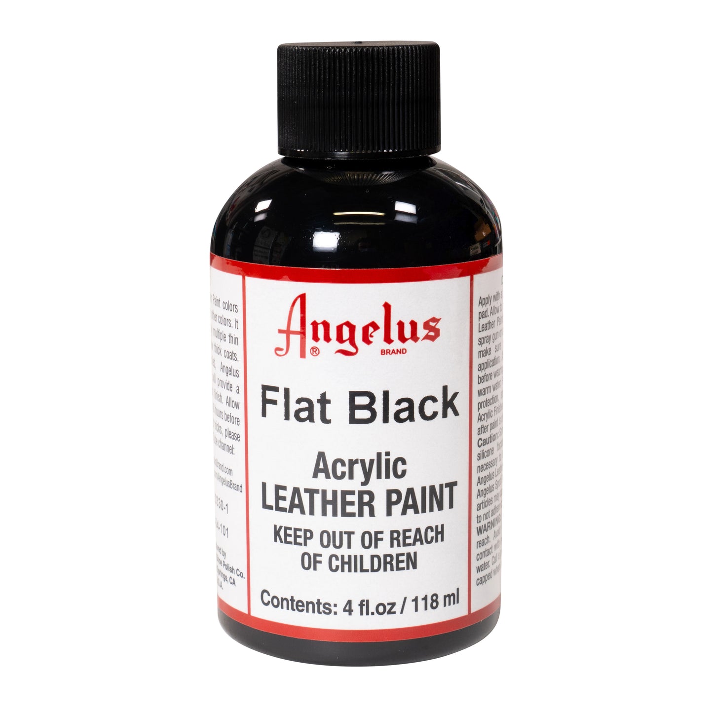Angelus Leather Paint Flat Black Χρώμα Δέρματος