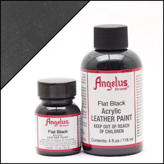 Angelus Leather Paint Flat Black Χρώμα Δέρματος
