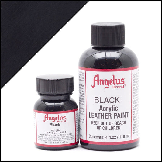 Angelus Leather Paint Μάυρο Χρώμα Δέρματος