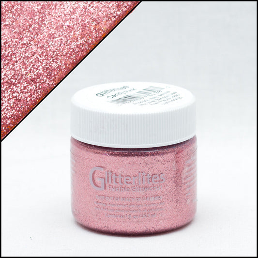 Angelus Glitterlites Candy Pink Βαφή Δέρματος 1oz