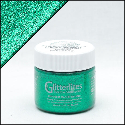 Angelus Glitterlites Emerald Βαφή Δέρματος 1oz