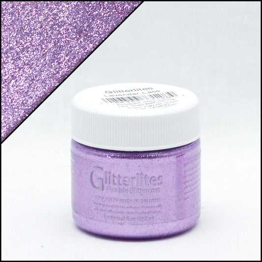 Angelus Glitterlites Lavender Lace Βαφή Δέρματος 1oz