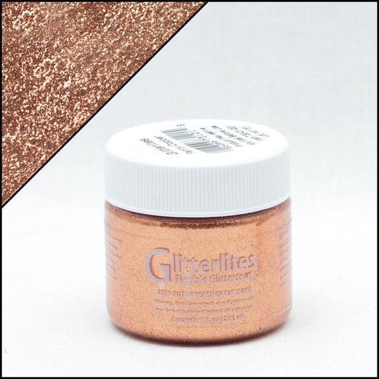 Angelus Glitterlites Penny Copper Βαφή Δέρματος 1oz