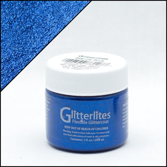 Angelus Glitterlites Starlite Blue Βαφή Δέρματος 1oz