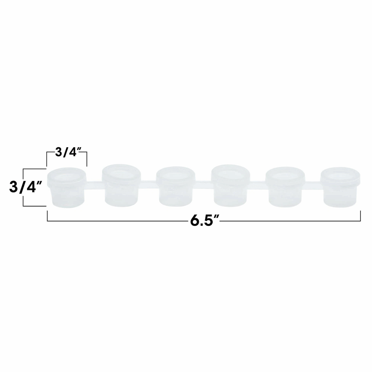 Angelus Κενά Kύπελλα Bαφής - 6x 1/6 oz
