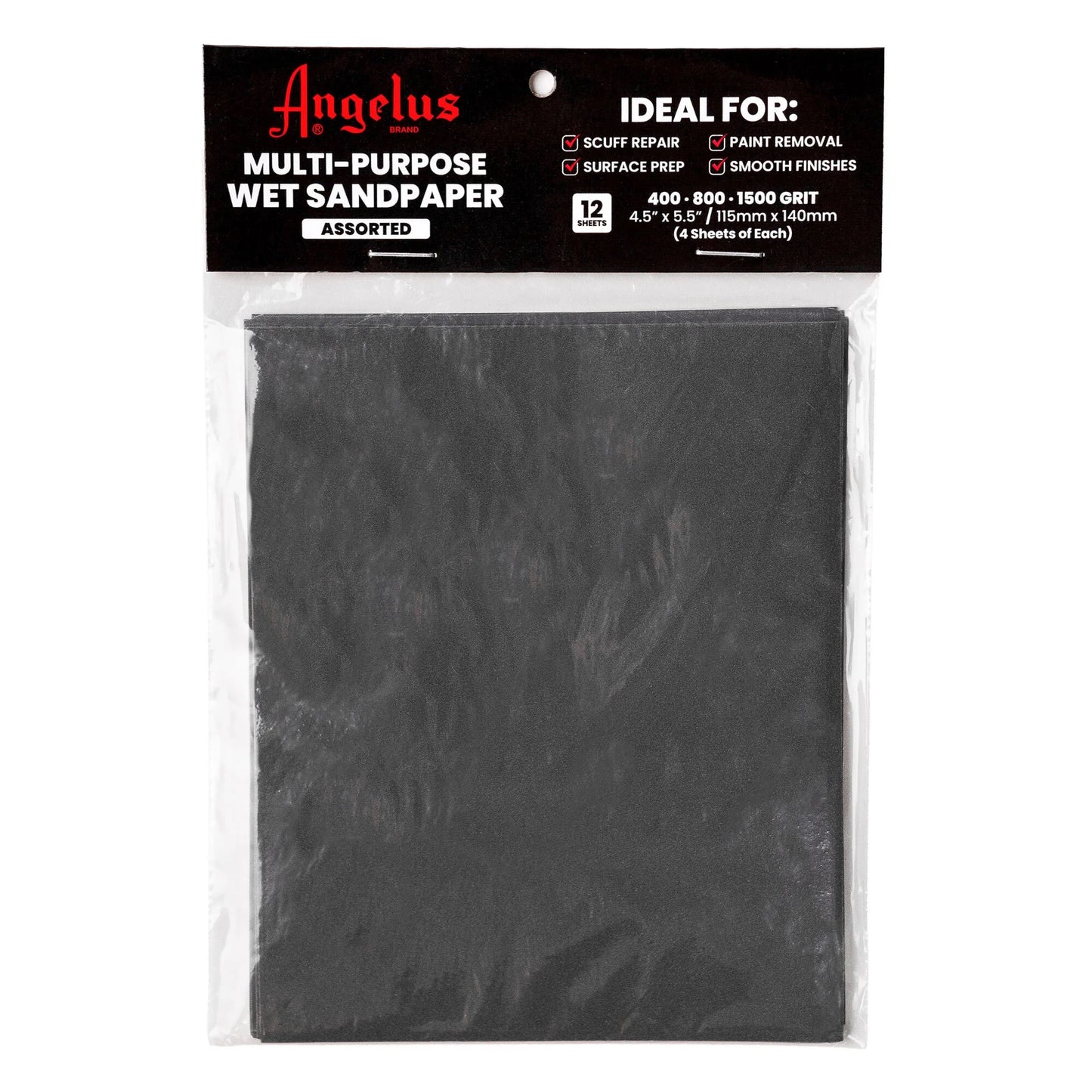 Angelus Υγρό Γυαλόχαρτο Πολλαπλών Χρήσεων 11x14cm - 12 φύλλα