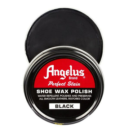 Angelus Shoe Wax Polish Κερί Παπουτσιών Μαύρο 88 ml