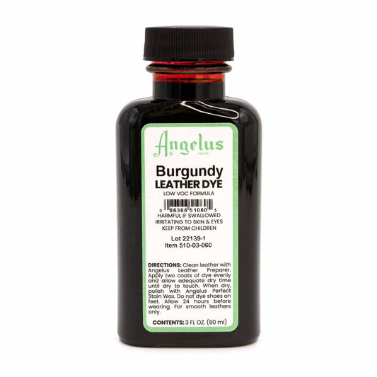 Angelus Low VOC Leather Dye Βαφή Δέρματος Burgundy 88ml