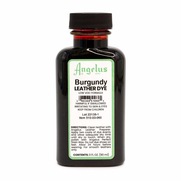 Angelus Low VOC Leather Dye Βαφή Δέρματος Burgundy 88ml