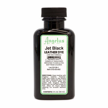 Angelus Low VOC Leather Dye Βαφή Δέρματος Jet Black 88ml