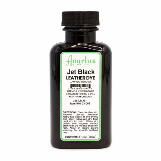 Angelus Low VOC Leather Dye Βαφή Δέρματος Jet Black 88ml