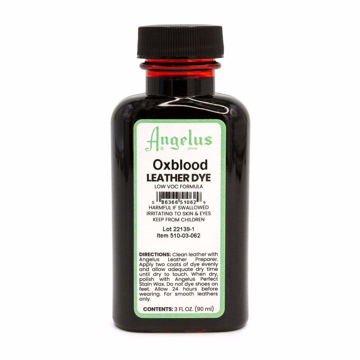 Angelus Low VOC Leather Dye Βαφή Δέρματος Oxblood 88ml