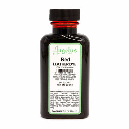 Angelus Low VOC Leather Dye Βαφή Δέρματος Κόκκινο 88ml