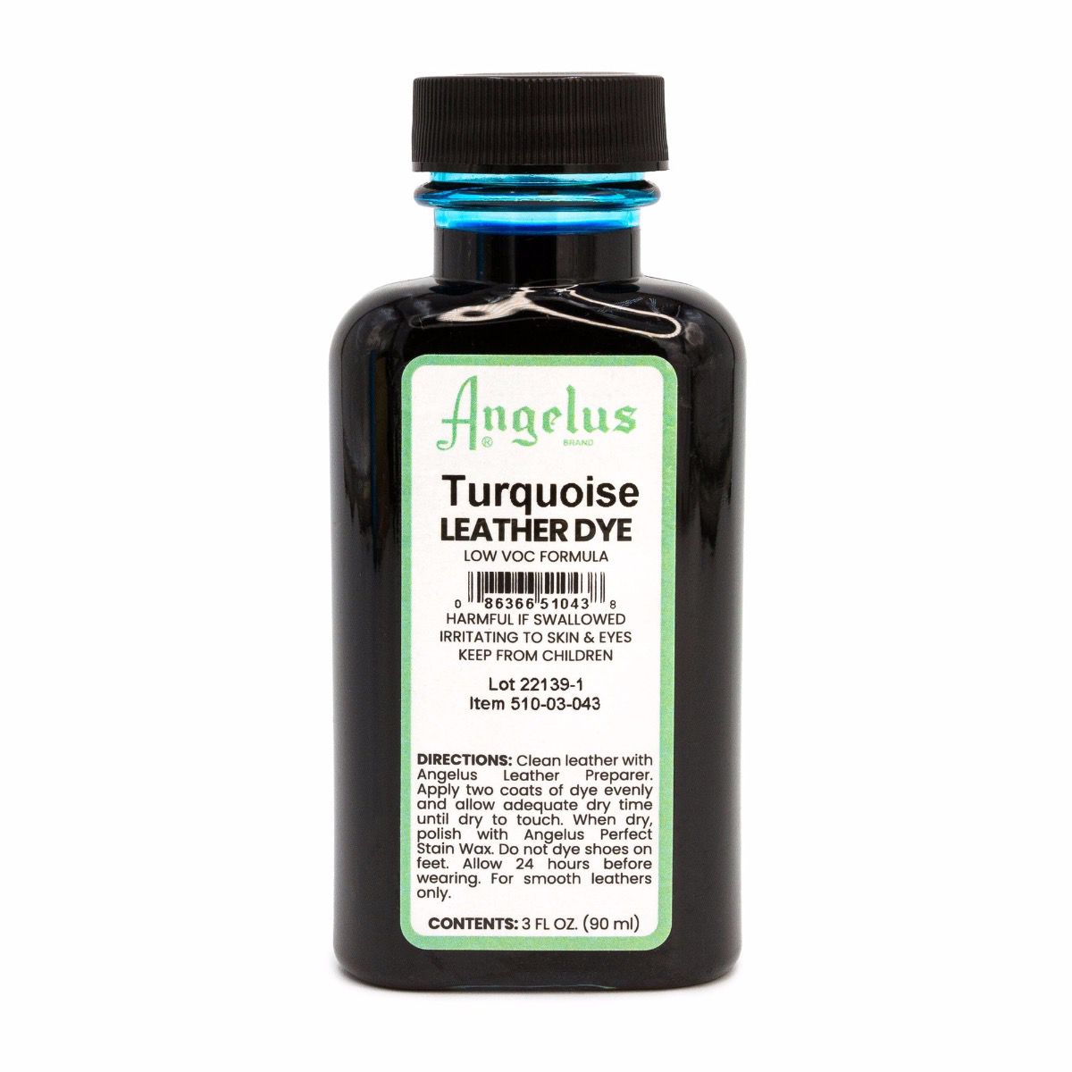 Angelus Low VOC Leather Dye Βαφή Δέρματος Τιρκουάζ 88ml