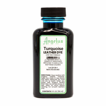 Angelus Low VOC Leather Dye Βαφή Δέρματος Τιρκουάζ 88ml