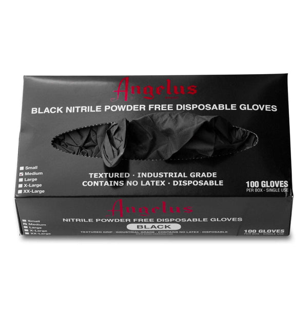 Angelus Γάντια Μιας Χρήσης Black Nitrile - 6 Mil - 100 Γάντια