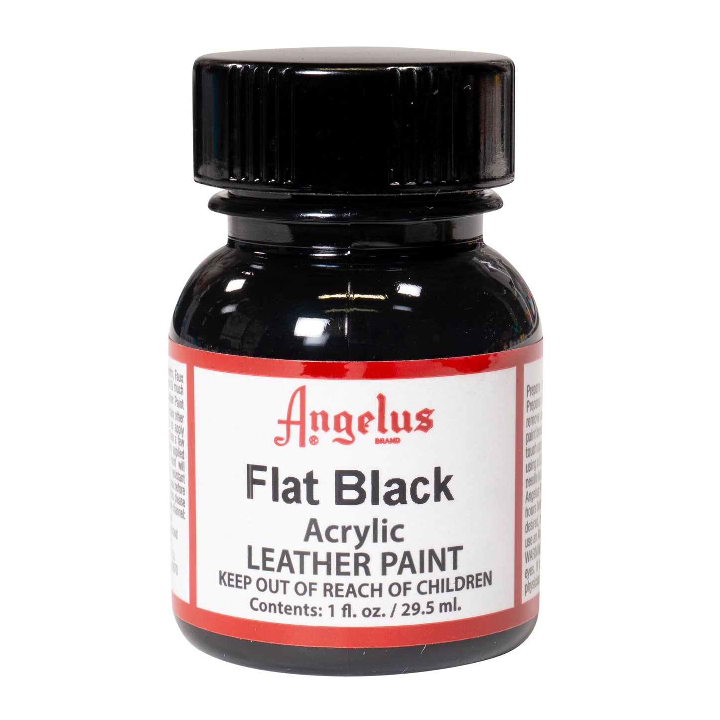 Angelus Leather Paint Flat Black Χρώμα Δέρματος