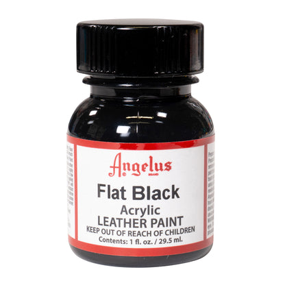 Angelus Leather Paint Flat Black Χρώμα Δέρματος