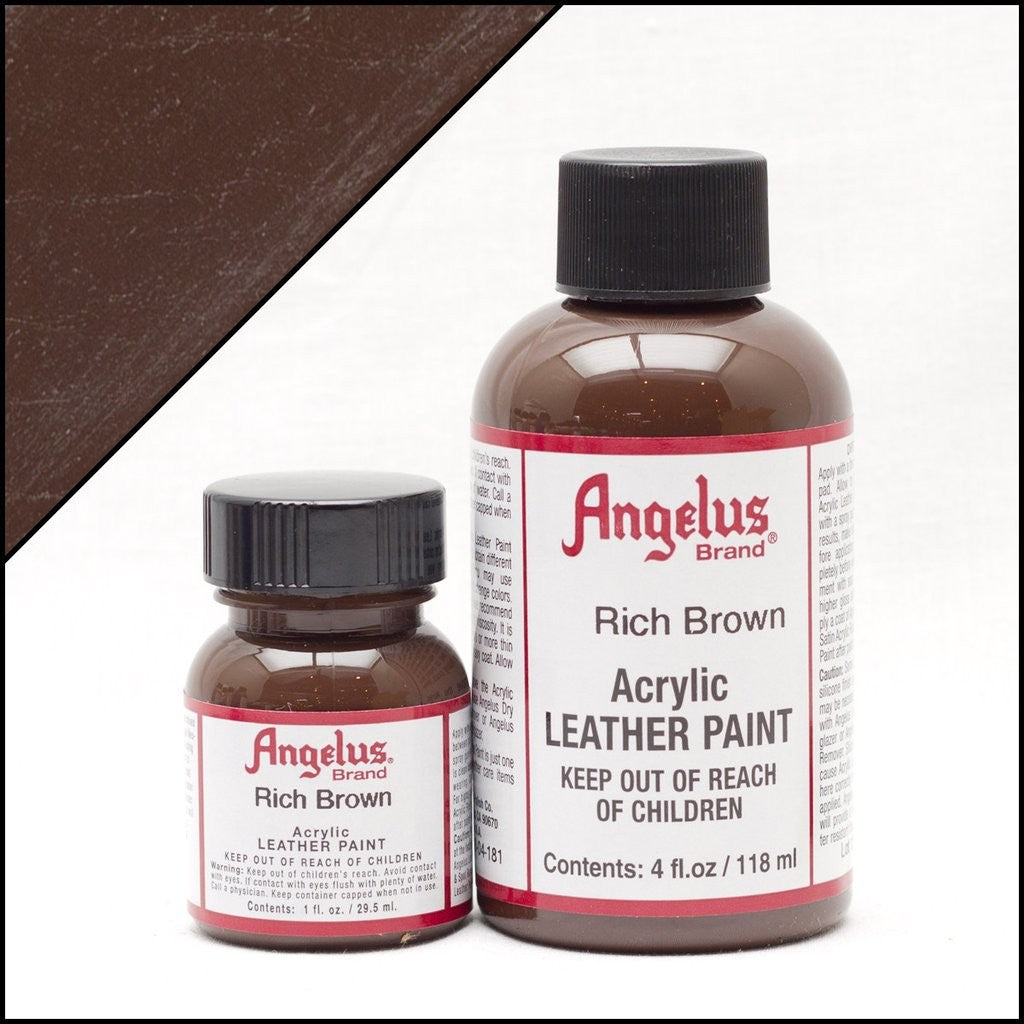 Angelus Leather Paint Πλούσιο Καφέ Χρώμα Δέρματος
