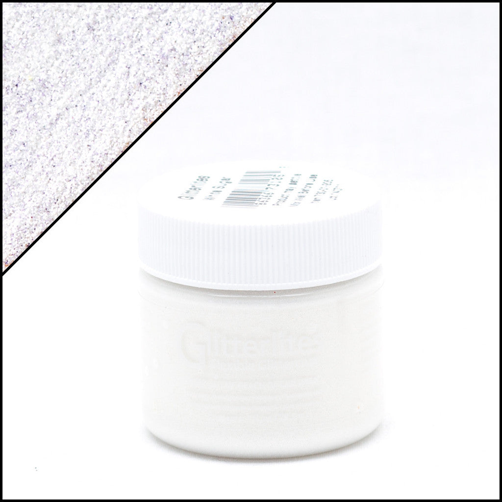 Angelus Glitterlites White Sugar Βαφή Δέρματος 1oz